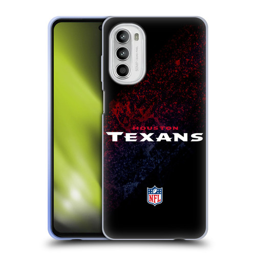 NFL Houston Texans Logo Blur Soft Gel Case for Motorola Moto G52