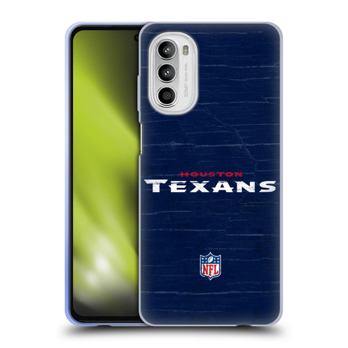 NFL Houston Texans Logo Distressed Look Soft Gel Case for Motorola Moto G52