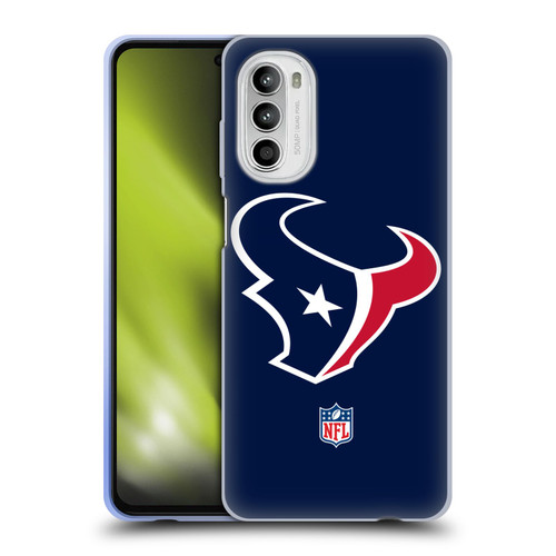 NFL Houston Texans Logo Plain Soft Gel Case for Motorola Moto G52