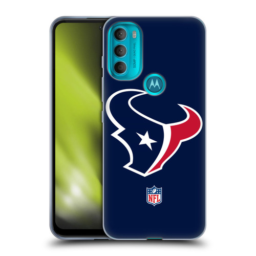 NFL Houston Texans Logo Plain Soft Gel Case for Motorola Moto G71 5G