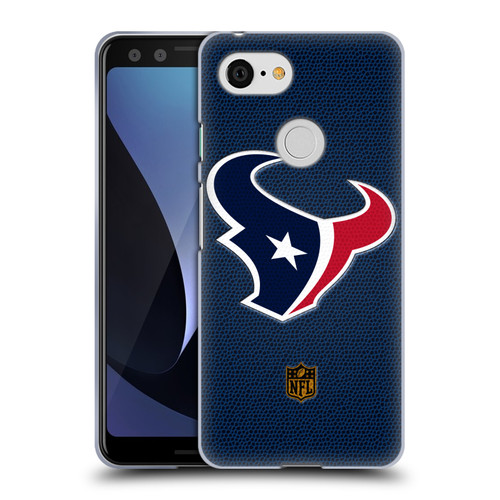 NFL Houston Texans Logo Football Soft Gel Case for Google Pixel 3