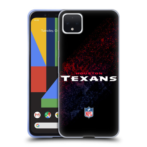 NFL Houston Texans Logo Blur Soft Gel Case for Google Pixel 4 XL