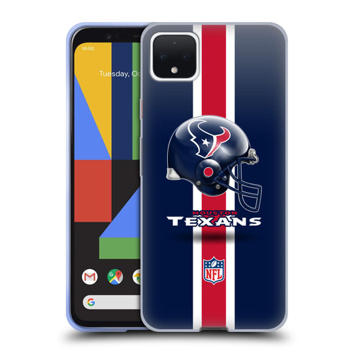 NFL Houston Texans Logo Helmet Soft Gel Case for Google Pixel 4 XL