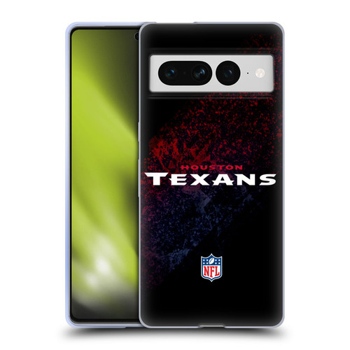 NFL Houston Texans Logo Blur Soft Gel Case for Google Pixel 7 Pro