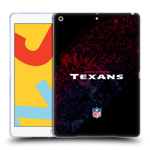 NFL Houston Texans Logo Blur Soft Gel Case for Apple iPad 10.2 2019/2020/2021