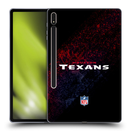 NFL Houston Texans Logo Blur Soft Gel Case for Samsung Galaxy Tab S8 Plus