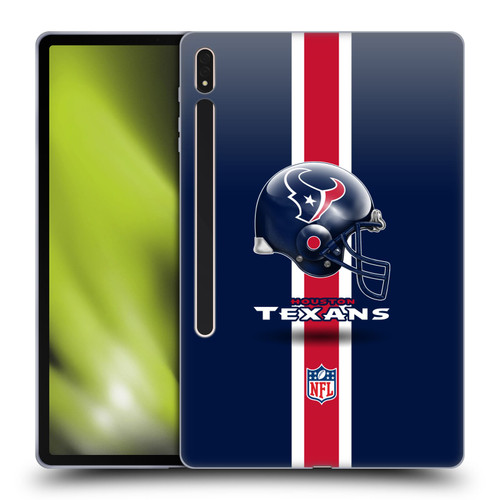 NFL Houston Texans Logo Helmet Soft Gel Case for Samsung Galaxy Tab S8 Plus