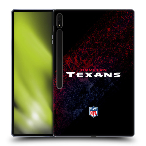 NFL Houston Texans Logo Blur Soft Gel Case for Samsung Galaxy Tab S8 Ultra