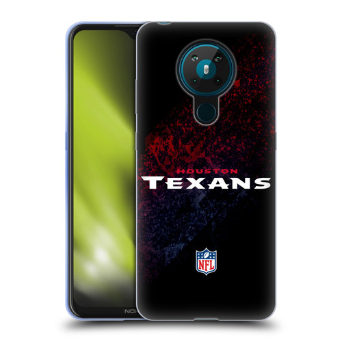 NFL Houston Texans Logo Blur Soft Gel Case for Nokia 5.3