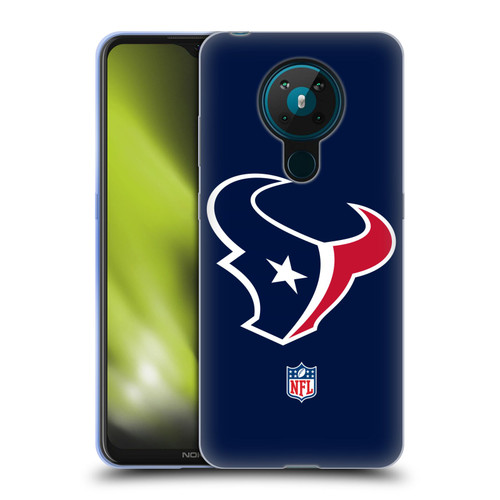 NFL Houston Texans Logo Plain Soft Gel Case for Nokia 5.3