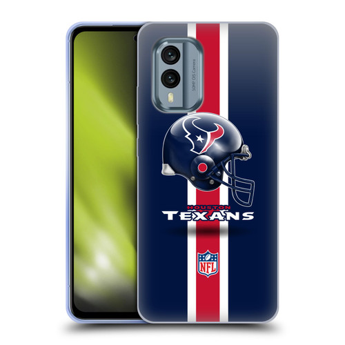 NFL Houston Texans Logo Helmet Soft Gel Case for Nokia X30