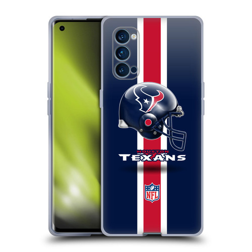 NFL Houston Texans Logo Helmet Soft Gel Case for OPPO Reno 4 Pro 5G