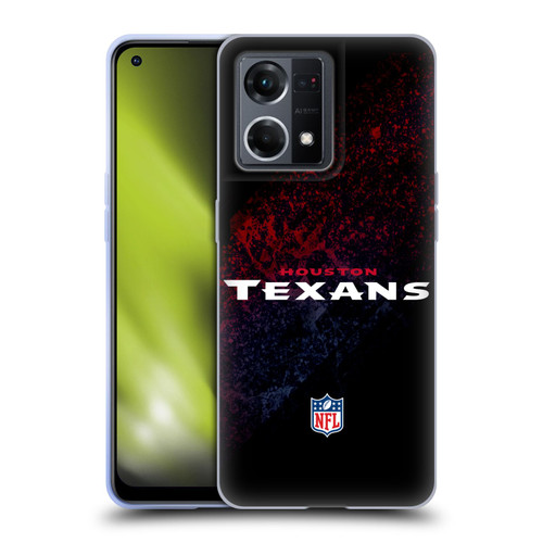 NFL Houston Texans Logo Blur Soft Gel Case for OPPO Reno8 4G