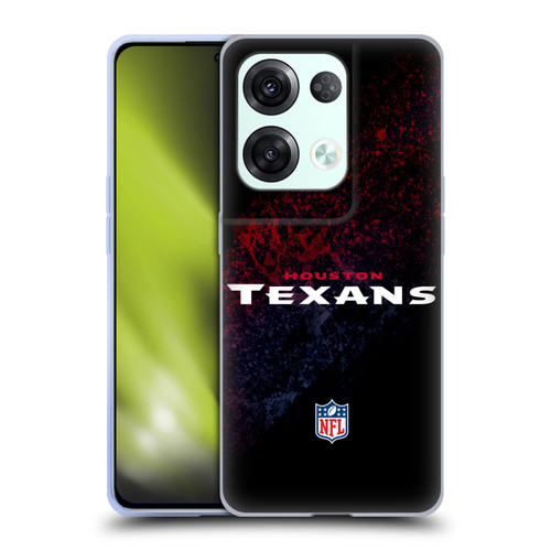 NFL Houston Texans Logo Blur Soft Gel Case for OPPO Reno8 Pro