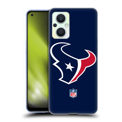 NFL Houston Texans Logo Plain Soft Gel Case for OPPO Reno8 Lite