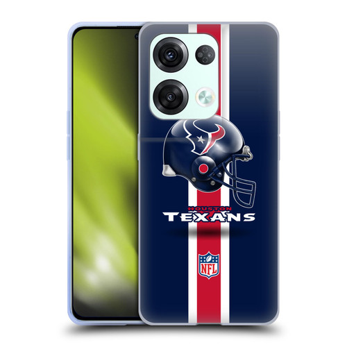 NFL Houston Texans Logo Helmet Soft Gel Case for OPPO Reno8 Pro