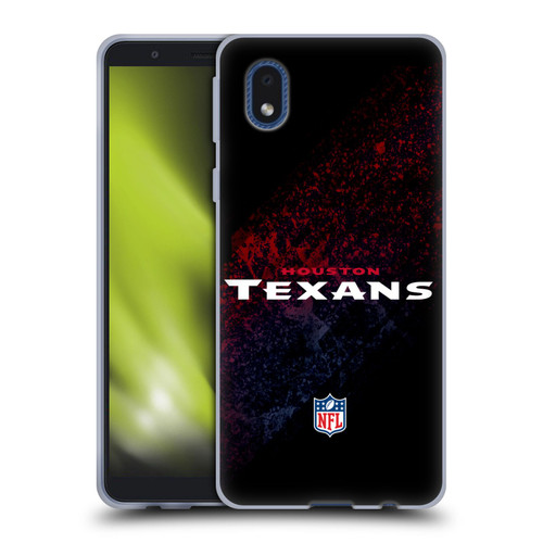 NFL Houston Texans Logo Blur Soft Gel Case for Samsung Galaxy A01 Core (2020)