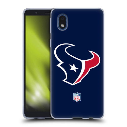 NFL Houston Texans Logo Plain Soft Gel Case for Samsung Galaxy A01 Core (2020)