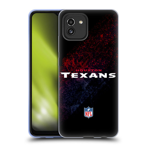 NFL Houston Texans Logo Blur Soft Gel Case for Samsung Galaxy A03 (2021)