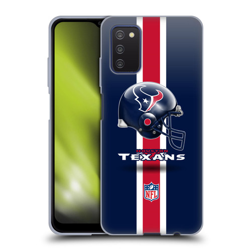 NFL Houston Texans Logo Helmet Soft Gel Case for Samsung Galaxy A03s (2021)
