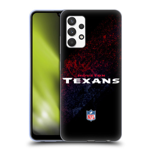 NFL Houston Texans Logo Blur Soft Gel Case for Samsung Galaxy A32 (2021)