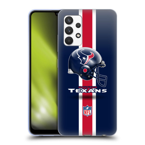 NFL Houston Texans Logo Helmet Soft Gel Case for Samsung Galaxy A32 (2021)