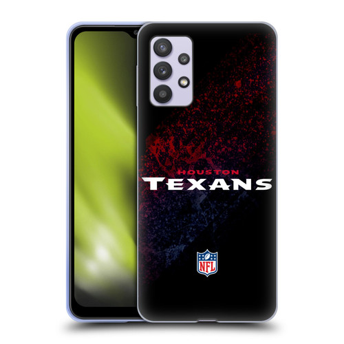 NFL Houston Texans Logo Blur Soft Gel Case for Samsung Galaxy A32 5G / M32 5G (2021)