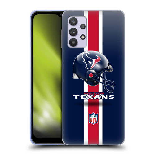 NFL Houston Texans Logo Helmet Soft Gel Case for Samsung Galaxy A32 5G / M32 5G (2021)