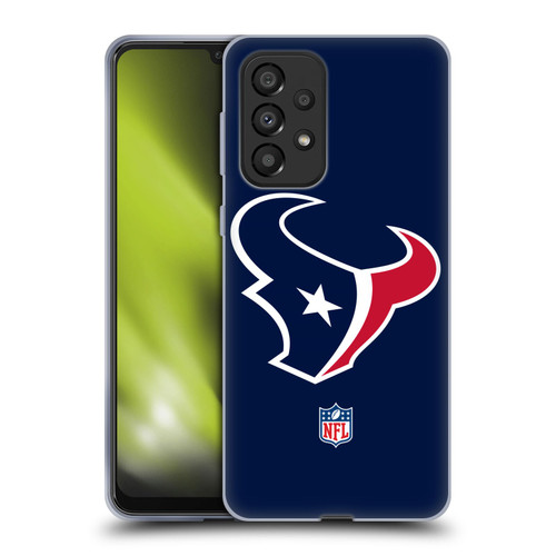 NFL Houston Texans Logo Plain Soft Gel Case for Samsung Galaxy A33 5G (2022)