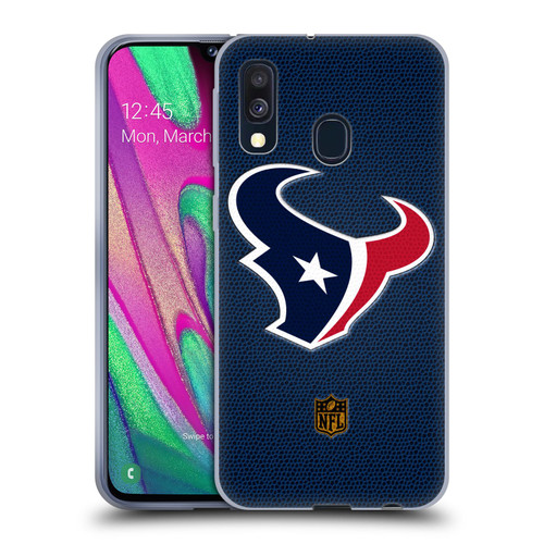 NFL Houston Texans Logo Football Soft Gel Case for Samsung Galaxy A40 (2019)
