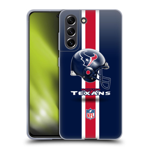 NFL Houston Texans Logo Helmet Soft Gel Case for Samsung Galaxy S21 FE 5G