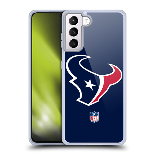 NFL Houston Texans Logo Plain Soft Gel Case for Samsung Galaxy S21+ 5G