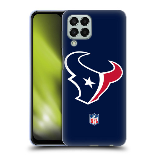 NFL Houston Texans Logo Plain Soft Gel Case for Samsung Galaxy M33 (2022)