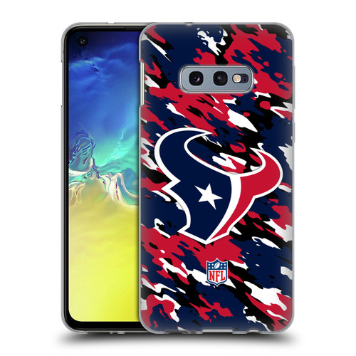 NFL Houston Texans Logo Camou Soft Gel Case for Samsung Galaxy S10e