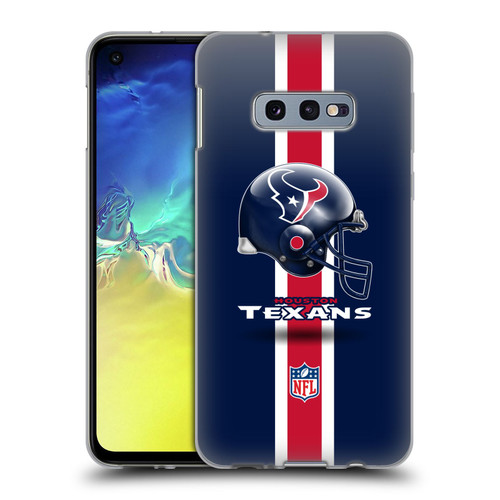 NFL Houston Texans Logo Helmet Soft Gel Case for Samsung Galaxy S10e