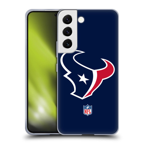 NFL Houston Texans Logo Plain Soft Gel Case for Samsung Galaxy S22 5G