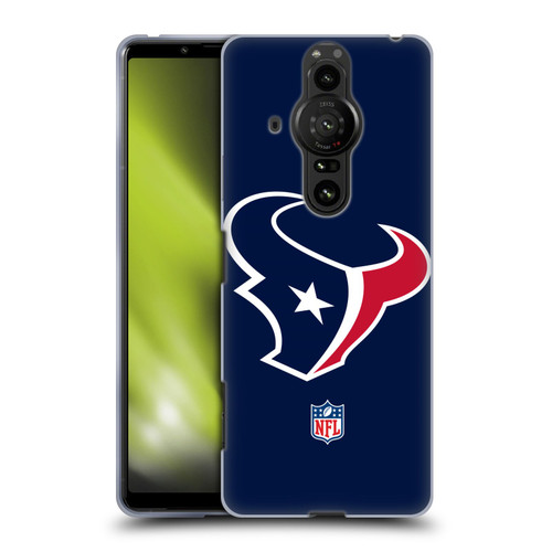 NFL Houston Texans Logo Plain Soft Gel Case for Sony Xperia Pro-I