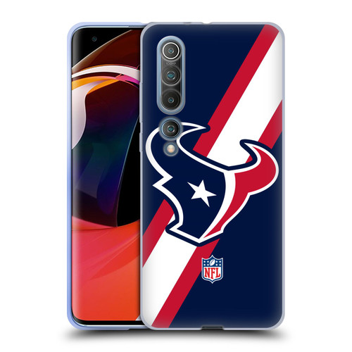 NFL Houston Texans Logo Stripes Soft Gel Case for Xiaomi Mi 10 5G / Mi 10 Pro 5G