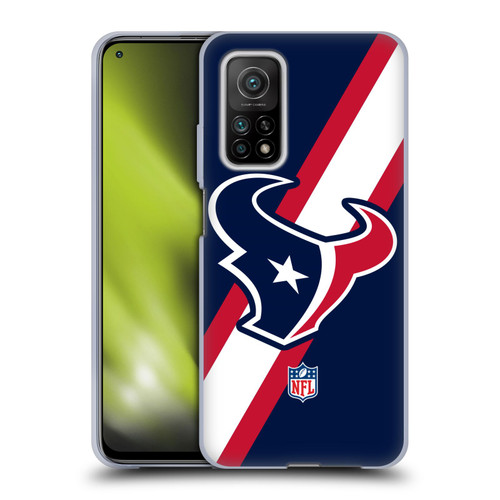NFL Houston Texans Logo Stripes Soft Gel Case for Xiaomi Mi 10T 5G