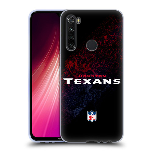 NFL Houston Texans Logo Blur Soft Gel Case for Xiaomi Redmi Note 8T