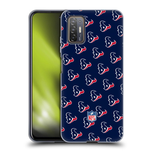 NFL Houston Texans Artwork Patterns Soft Gel Case for HTC Desire 21 Pro 5G