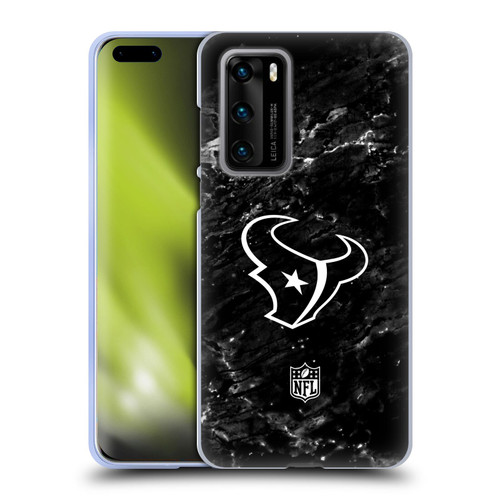 NFL Houston Texans Artwork Marble Soft Gel Case for Huawei P40 5G