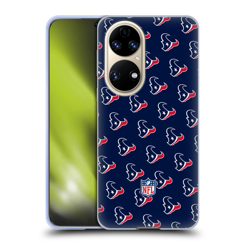 NFL Houston Texans Artwork Patterns Soft Gel Case for Huawei P50