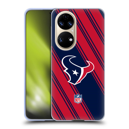 NFL Houston Texans Artwork Stripes Soft Gel Case for Huawei P50