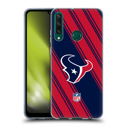 NFL Houston Texans Artwork Stripes Soft Gel Case for Huawei Y6p