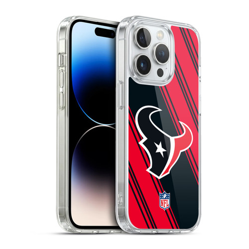 NFL Houston Texans Artwork Stripes Soft Gel Case for Apple iPhone 13 Pro & MagSafe
