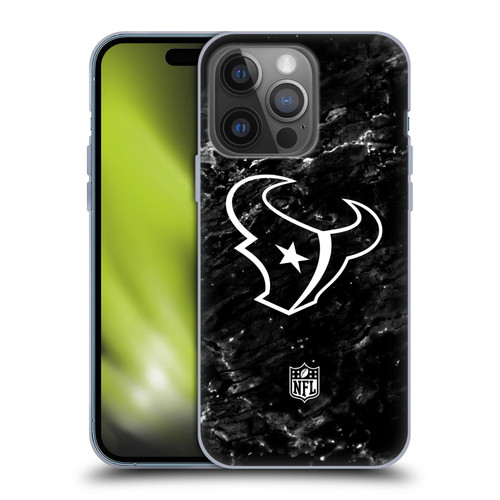 NFL Houston Texans Artwork Marble Soft Gel Case for Apple iPhone 14 Pro