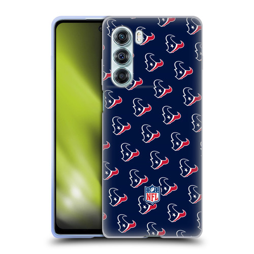NFL Houston Texans Artwork Patterns Soft Gel Case for Motorola Edge S30 / Moto G200 5G