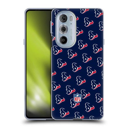 NFL Houston Texans Artwork Patterns Soft Gel Case for Motorola Edge X30