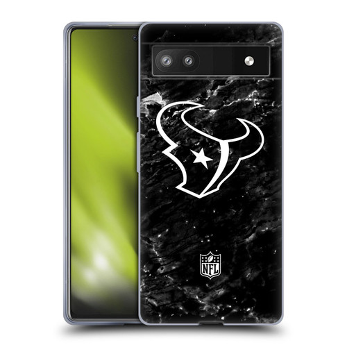NFL Houston Texans Artwork Marble Soft Gel Case for Google Pixel 6a